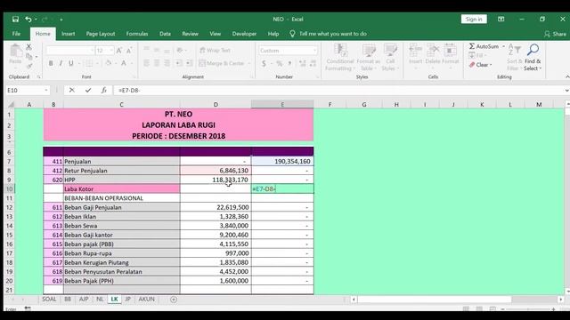 CARA MEMBUAT LAPORAN KEUANGAN | MUDAH DENGAN EXCEL | Akuntansi Perusahaan Dagang (Part-6) смотреть онлайн