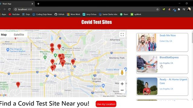 React App - Using Google Maps and Yelp API смотреть онлайн