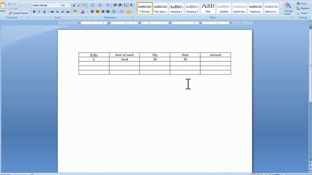 How to Insert table in MS word 2007 in shortcut keys смотреть онлайн