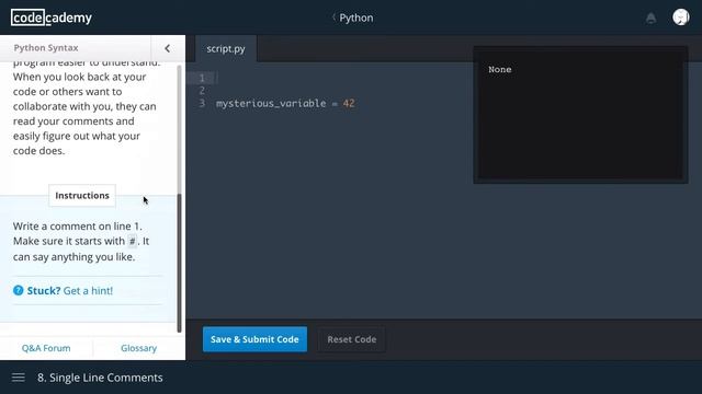 Codecademy Learn Python - Python Syntax (Episode 1) смотреть онлайн