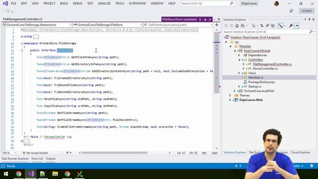 Using media file storage services from code in Orchard Core - Dojo Course 3 (27) смотреть онлайн