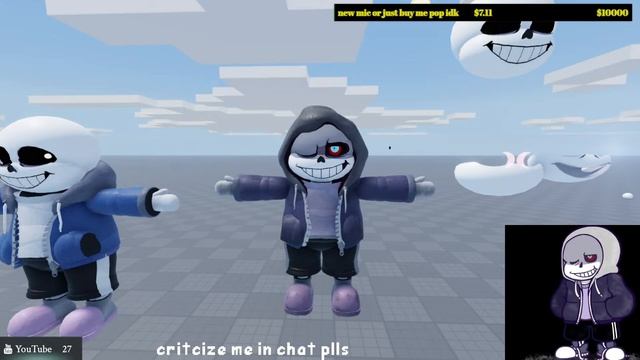 Undertale: Final Showdown Murder Sans Skin LIVE смотреть онлайн