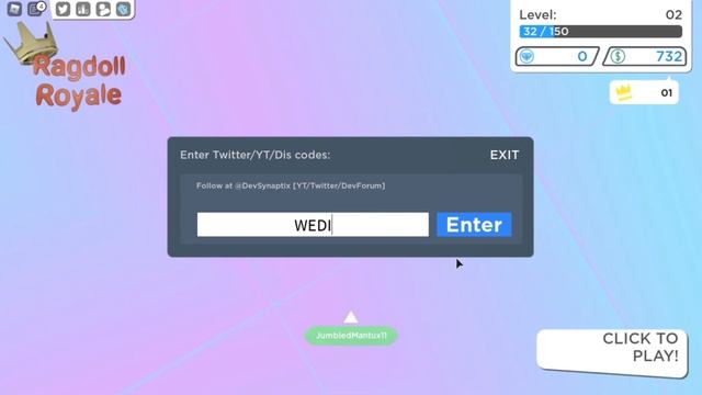 Roblox All Ragdoll Royale Codes 2020! смотреть онлайн