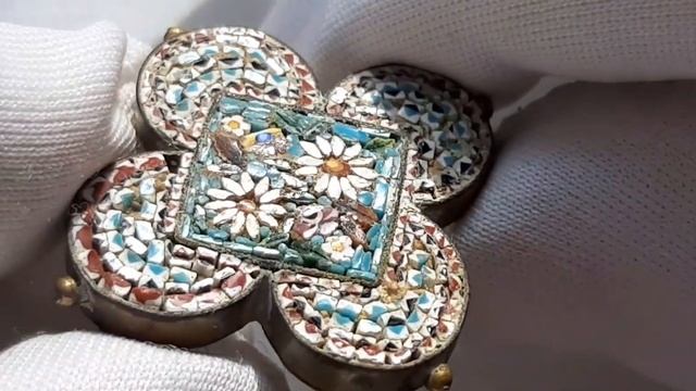 ЛАВКА СТАРЬЕВЩИКА. Римская микромозаика?19 век? Антиквариат из поселка Северный? смотреть онлайн