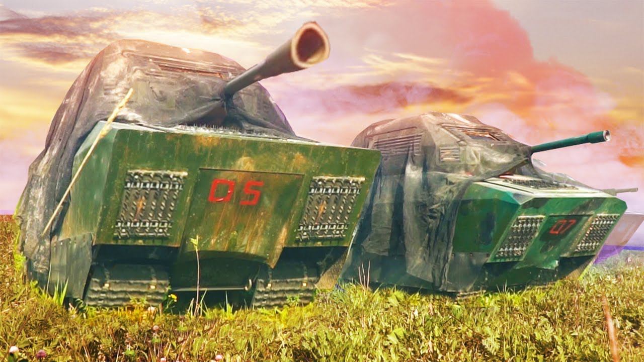 Устроили бои на самодельных танках! смотреть онлайн