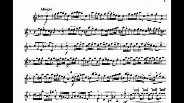 Sonata n. 3 [ Allegro II ] Handel | Violin Sheet Music: Suzuki Book Violin смотреть онлайн