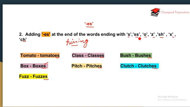 English Olympiad - Class 1 - Singular Plural | Examples | Sample questions смотреть онлайн