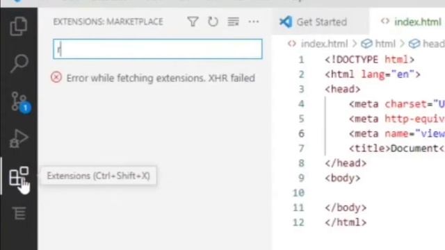 Solution To XHR Failed Vscode Error 1min || failed to install extension Vscode смотреть онлайн