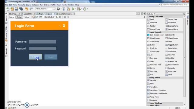 JAVA - How To Design Login And Register Form In Java Netbeans смотреть онлайн