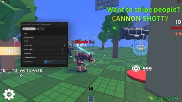 Shoot People Off A Map Simulator Script GUI Hack | AIMBOT | STREAK CHANGER + MORE | *PASTEBIN*