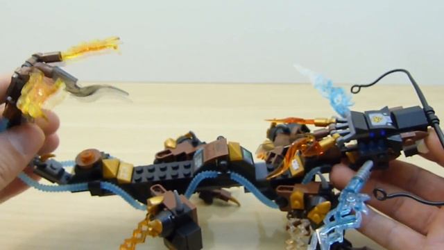 НИНДЗЯГО из Китая! Хороший аналог LEGO от SY!!! Дракон Коула 321 деталь. смотреть онлайн