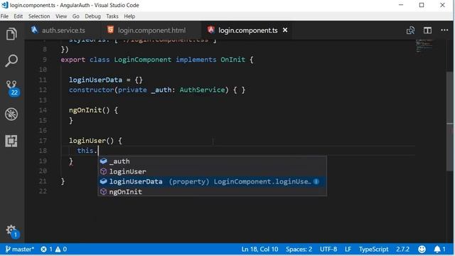 Angular Authentication Tutorial - 17 - Login Service смотреть онлайн