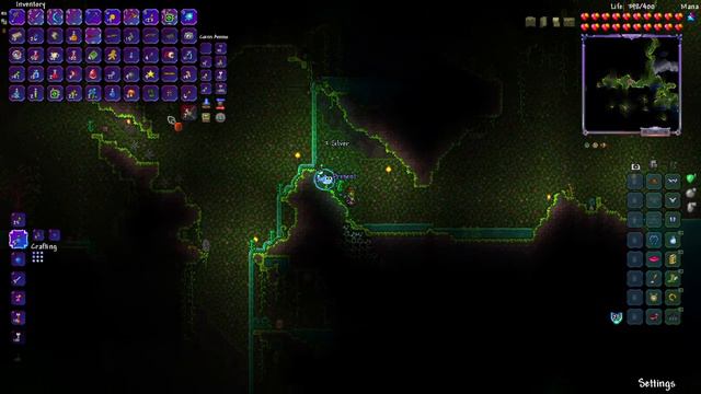 Terraria Classic Gameplay Part 8 (glitching into the temple a little bit) смотреть онлайн