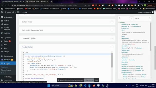 How to Import Function Code in WordPress Using WP All Import Plugin смотреть онлайн