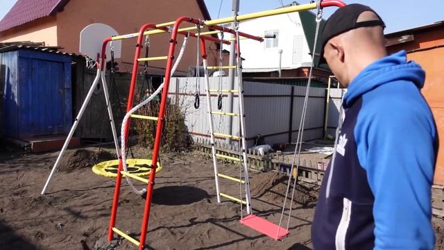 Спортивный комплекс для улицы детский Лесная поляна 3 PRO от компании Romana смотреть онлайн