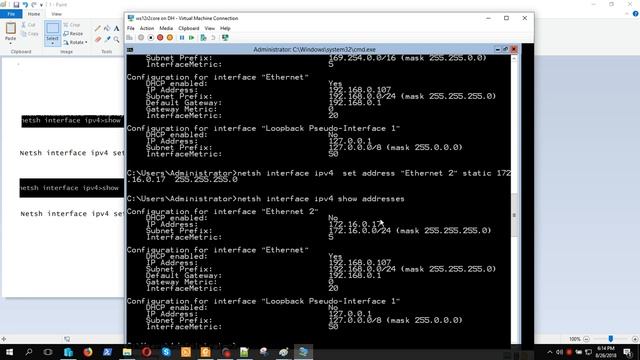 Настройка параметров сети сервера.Конфигурация IP-адресов . CommandLine Netsh | Windows Server Core