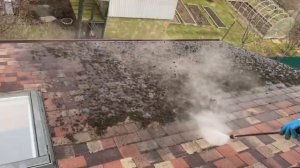 Мойка мягкой кровли. Удаление мха. Монтаж медной планки Stopmoss.