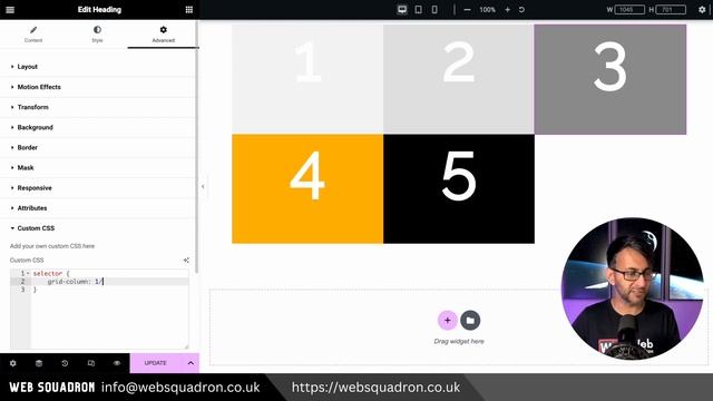 CSS Grid Span Rows and Columns - Elementor Wordpress Tutorial - 3.13 BETA - CSS Grid Container смотреть онлайн