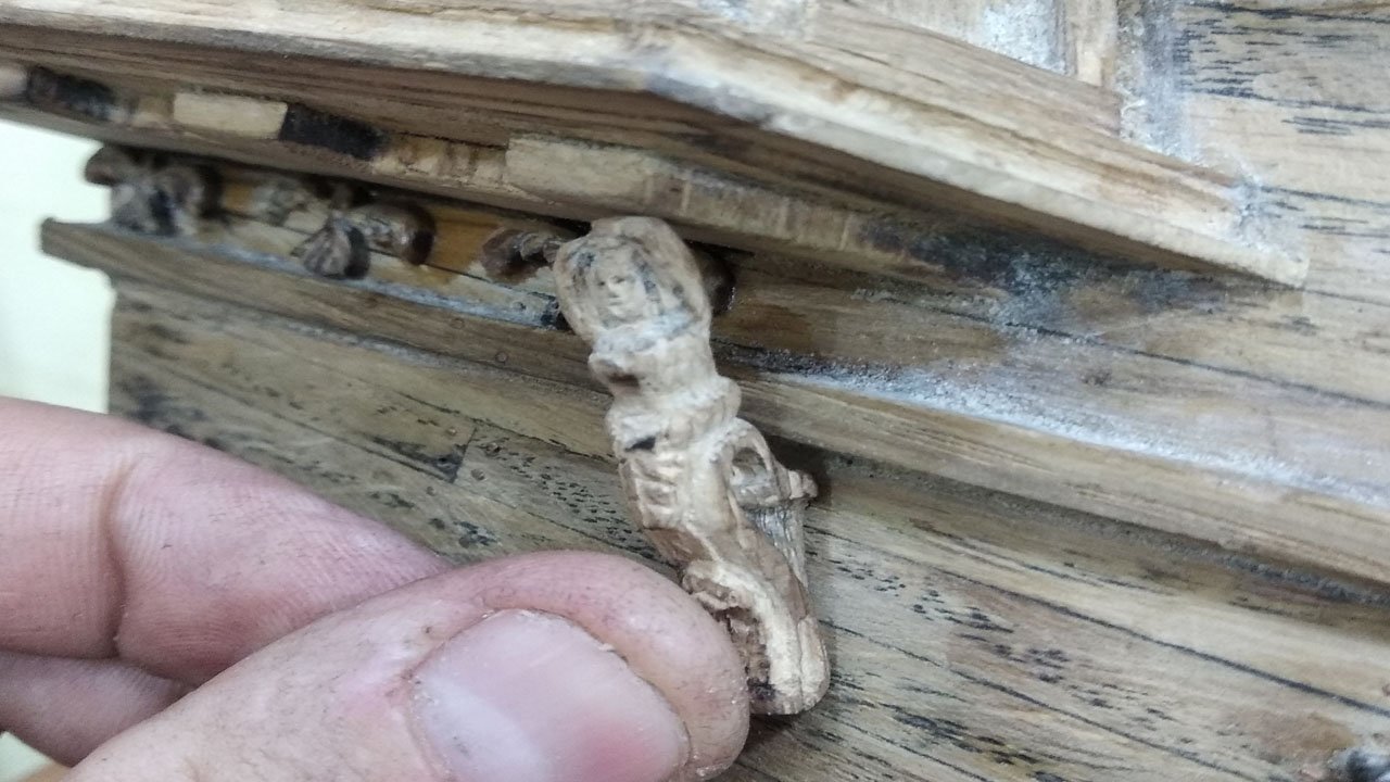 № 64 сборка модели корабля черная жемчужина. Изготовления фигуры под мансарду. смотреть онлайн