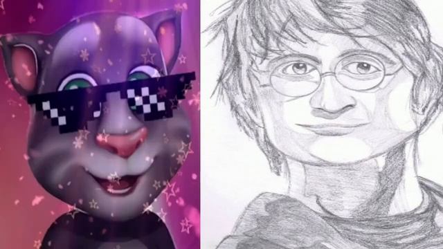 Учимся рисовать Гарри Поттера. Harry Potter drawing смотреть онлайн