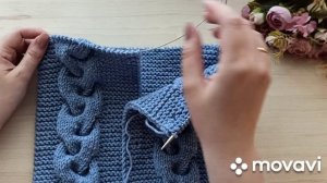 Комбинезон спицами с косами размер 6-9 месяцев мастер класс