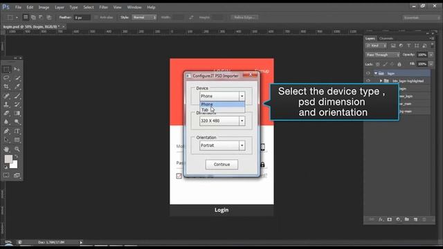 How to Import PSD files to create screens смотреть онлайн
