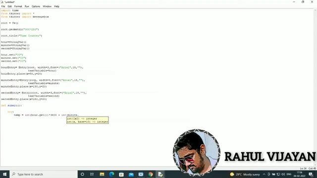 TIMER USING PYTHON смотреть онлайн