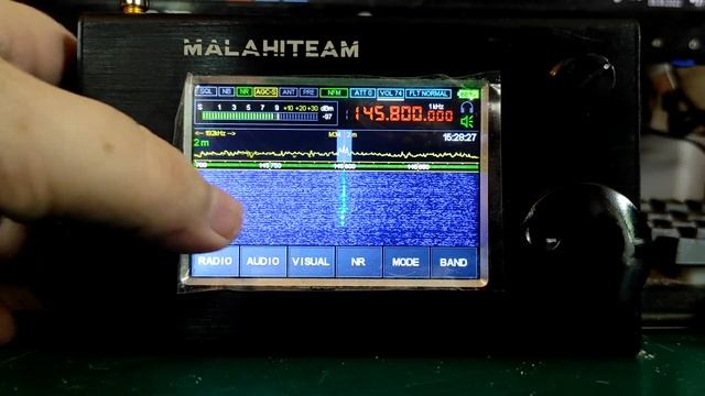 Прием космонавтов с МКС на приемник Малахит-DSP 2 (Malahit-DSP2) на китайскую антенну рога (диполь смотреть онлайн