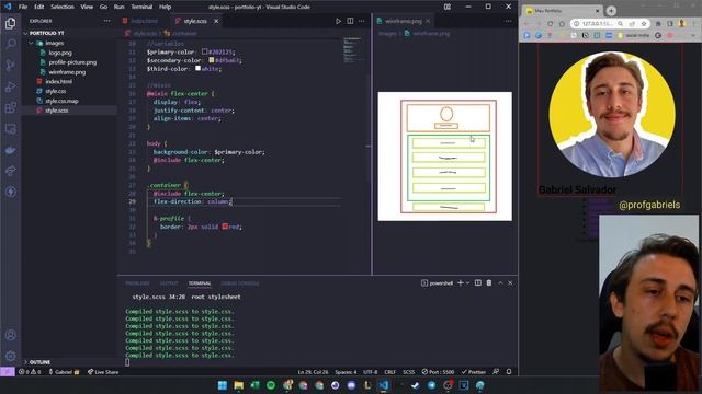 Como criar um portfólio de links minimalista com HTML e Sass | Gabriel Salvador смотреть онлайн