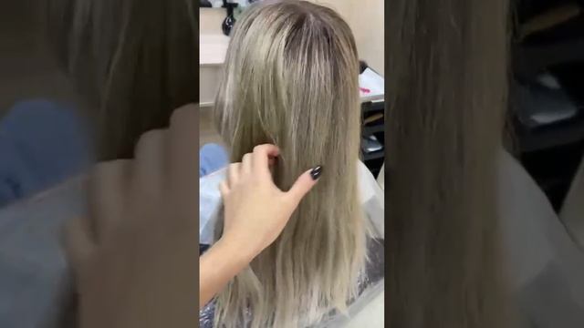 Прикорневое мелирование + коррекция цвета смотреть онлайн