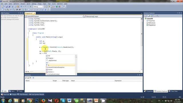Обучение программированию. урок 4. Квадрат числа смотреть онлайн