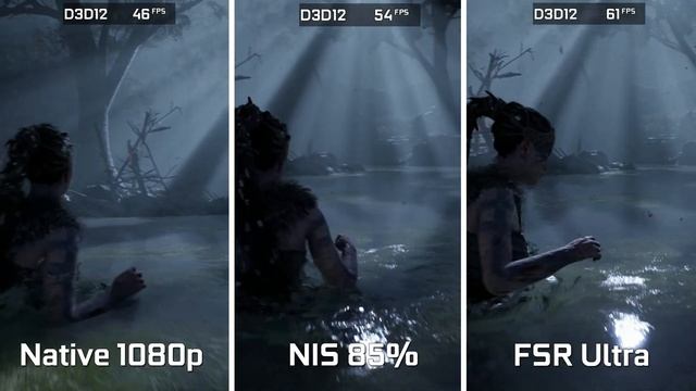 Nvidia Image Scaling vs AMD FSR - Benchmark Comparison смотреть онлайн