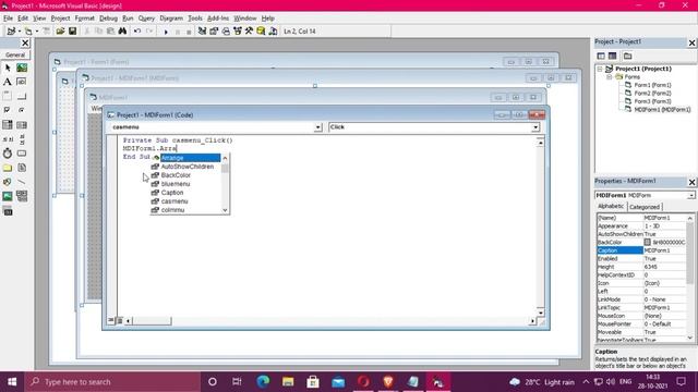 VISUAL BASIC 6.0 MDI FORM IN TAMIL | LAB PROGRAM смотреть онлайн
