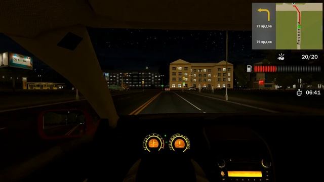Traffic Jam, Driving at Night Toyota Corolla | City Car Driving Simulator смотреть онлайн