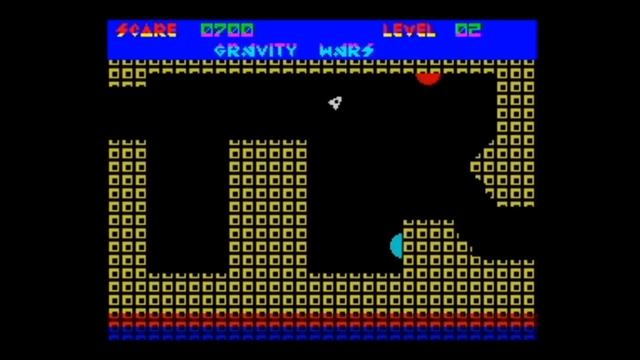Gravity Wars 128k (1996) Walkthrough, ZX Spectrum смотреть онлайн