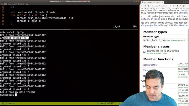 Launching multiple std::thread in C++ | Introduction to Concurrency in Cpp смотреть онлайн