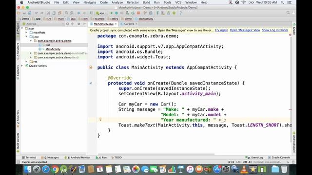 Free Tutorial: Android Studio Crash Course - Java Class Constructors смотреть онлайн