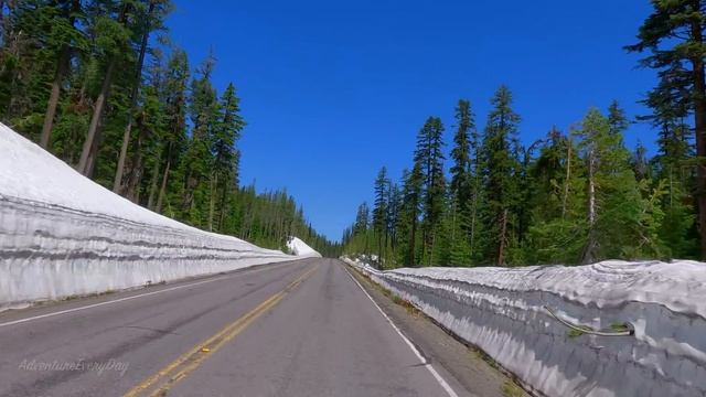 Crater Lake National Park Oregon Scenic Drive 4K