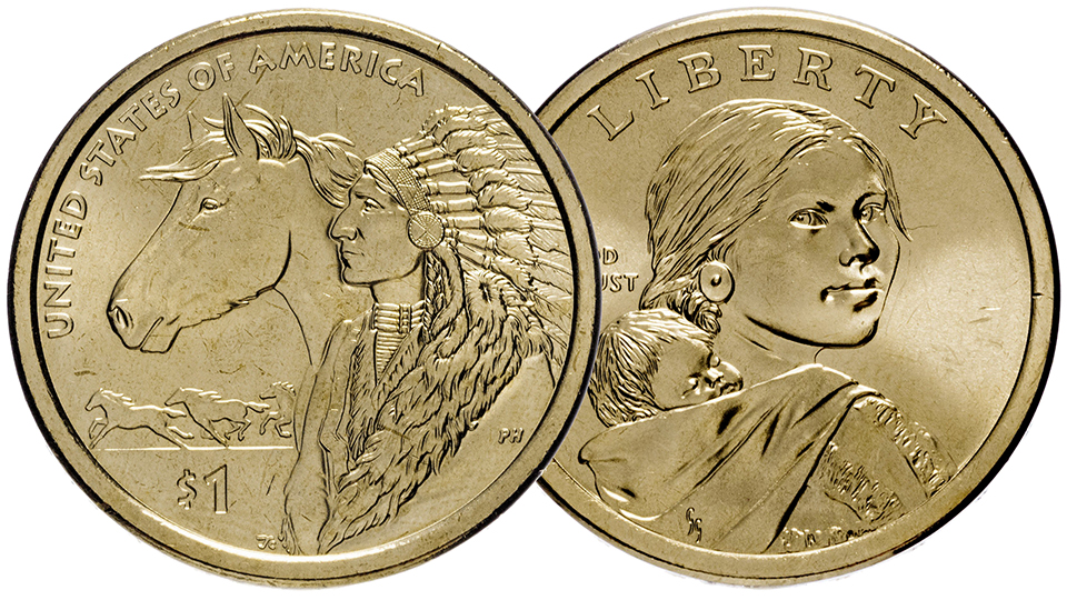 Монета 1$ Торговые пути 17 века. Серия Крренные Американцы. смотреть онлайн