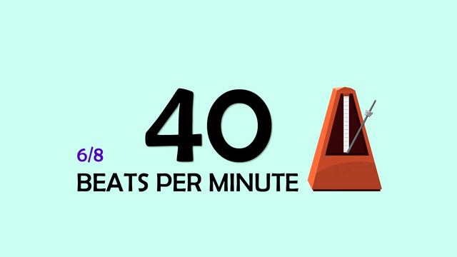 40 BPM 6/8 Metronome