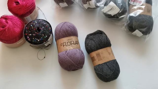 Обзор моей новой пряжи Drops Flora, HIMALAYA YILDIZ, Lana Gatto Paillettes смотреть онлайн