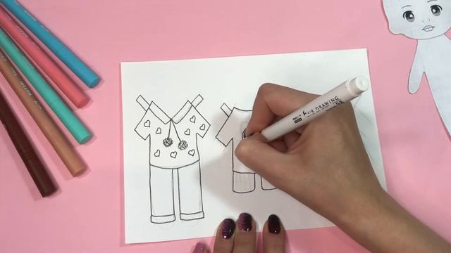Одежда для бумажной куклы / бумажная одежда / paper doll handmade / paper doll dress up смотреть онлайн