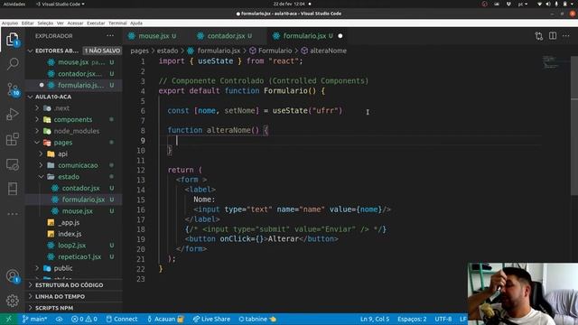 12 - Nextjs e React - Componente Controlado смотреть онлайн