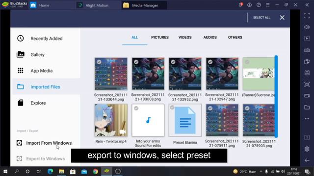 How To Import Preset Alight Motion In Bluestacks (PC)
