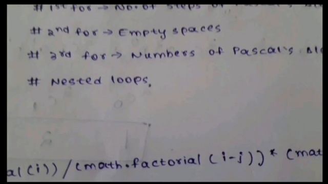 PASCAL'S TRIANGLE USING PYTHON смотреть онлайн