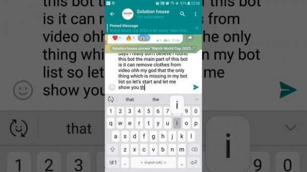 How to remove clothes from any "video" or photo using telegram bot #ai #edit #reels #telegram #free