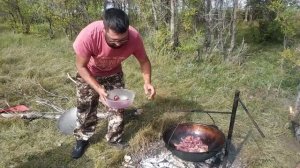 Шулюм из дикой утки!!! Готовим на охоте 2020!!!