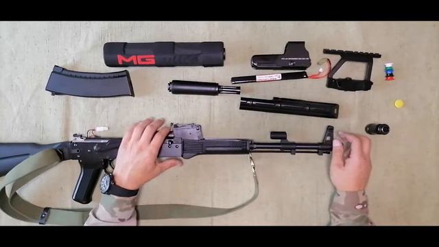 ОБЗОР НА AIRSOFT AEG АК-74М от LCT