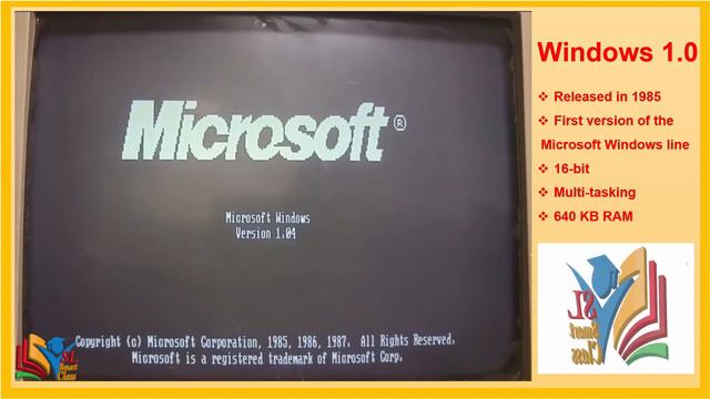 Windows 1.0 (1985) First version of the Microsoft Windows line 16-bit Multi-tasking 640 KB RAM смотреть онлайн
