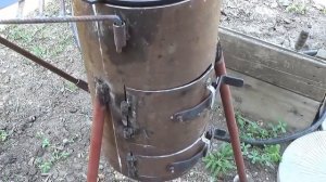 Как своими руками сделать печь из трубы  для казана